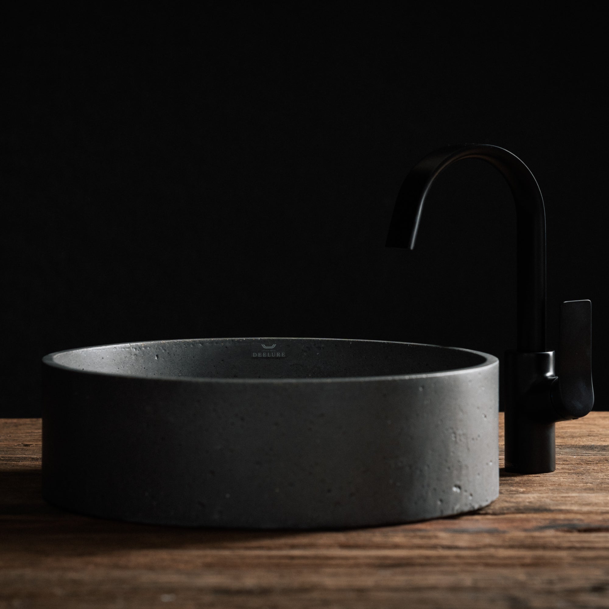 01-WB Round Waschbecken anthrazit