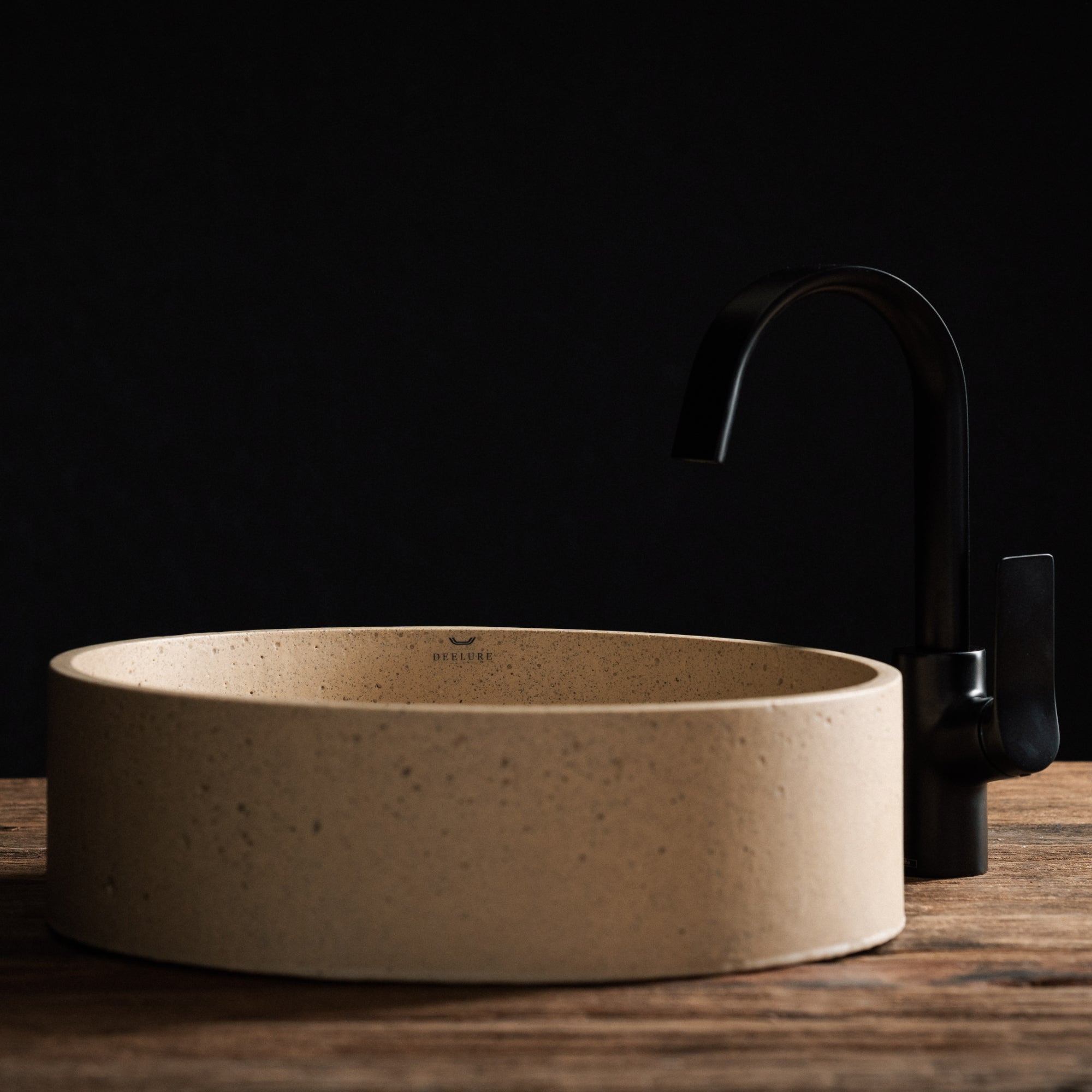 01-WB Round Waschbecken sand